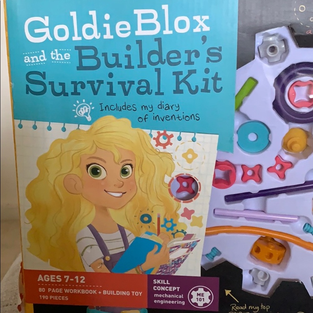NIB Goldie blox and the Builder’s Survival Kit